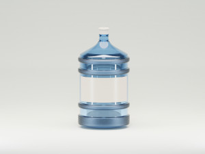 5 gal plastic water bottle 3D मॉडल