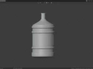 5 gal plastic water bottle 3D Model