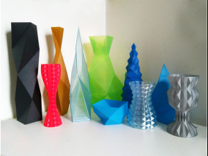 50 vases 3D-Druckmodell