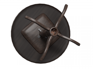wooden round table 3D Model