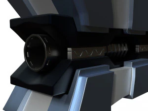 lan&ccedil;ador de fic&ccedil;&atilde;o cient&iacute;fica Modelo 3D