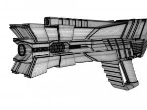 scifi blaster Modèle 3D