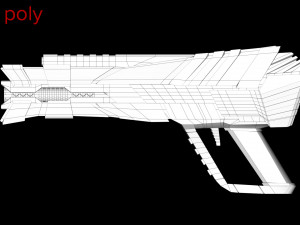 scifi blaster Modèle 3D