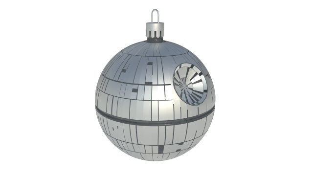 death star christmas tree decoration Modello 3D .c4d .max .obj .3ds .fbx .stl .blend 