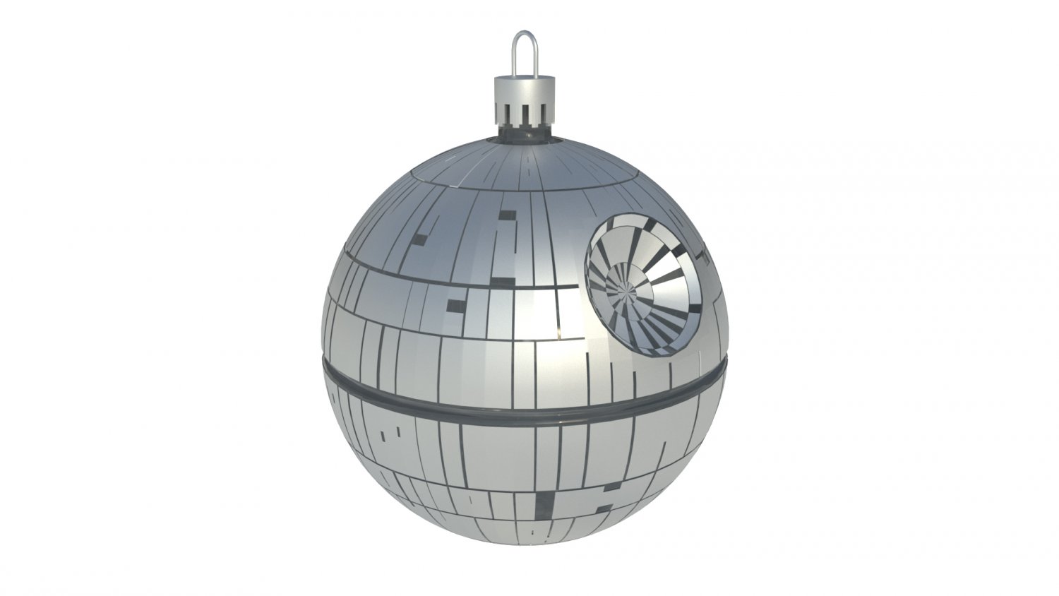 Star Wars Death Star Inspired Christmas Tree Ornament with LEDs and On/Off  Switch