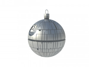death star christmas tree decoration Modello 3D