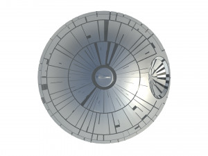 death star christmas tree decoration Modello 3D