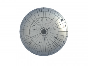 death star christmas tree decoration Modello 3D