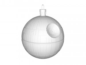 death star christmas tree decoration Modello 3D
