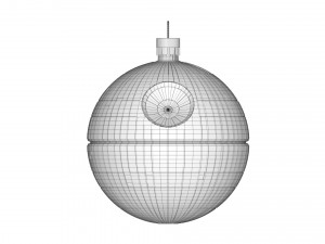 death star christmas tree decoration Modello 3D