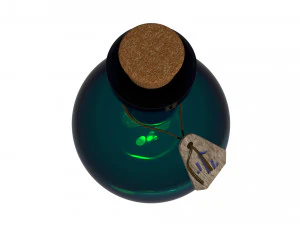 औषधि की बोतल 3D मॉडल