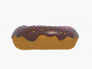 chocolate donut with sprinkles Modèle 3D