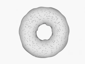 chocolate donut with sprinkles 3D Model