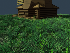 low-poly windmill Modèle 3D