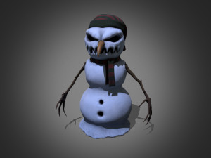 Evil snowman Model 3D