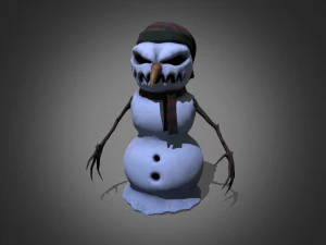 사악한 눈사람 3D 모델