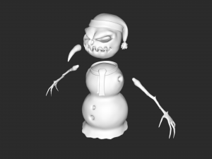 Evil snowman 3Dモデル
