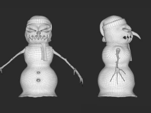 Evil snowman 3D Model