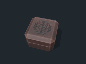 Wooden dice box 3D Model