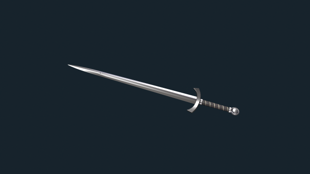 Low-poly sword 3Dモデル .c4d .max .obj .3ds .fbx .stl .blend 