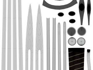 Low-poly sword 3Dモデル