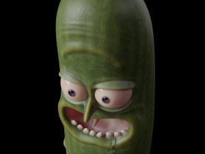 pickle rick - pbr 3D 打印模型