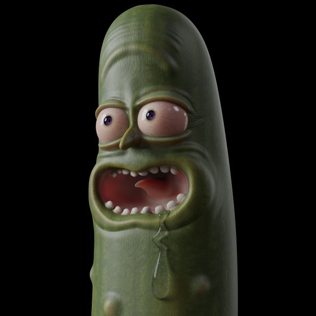 pickle rick - pbr Modello di stampa 3D .c4d .max .obj .3ds .fbx .stl .blend