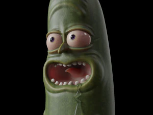 Pickle Rick - pbr 3D Druckmodell