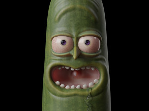 pickle rick - pbr 3D 打印模型