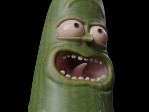 pickle rick - pbr 3D 打印模型