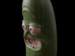 pickle rick - pbr 3D 打印模型
