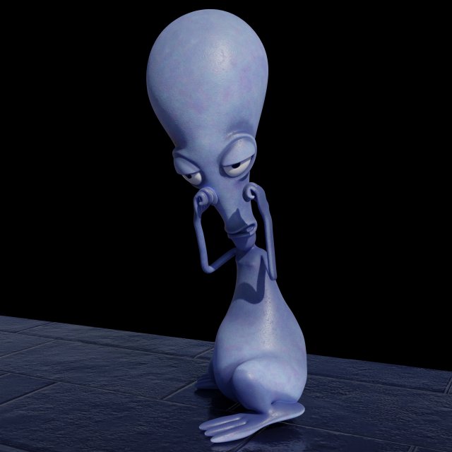 roger from american dad - 6 poses - 3d printing model 3D-printmodel .c4d .max .obj .3ds .fbx .stl .blend 