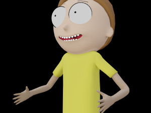 morty rigged low poly pbr 3D Model