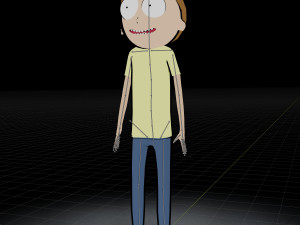 morty rigged low poly pbr 3D Model