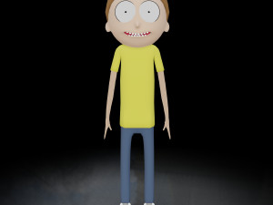 morty rigged low poly pbr 3D Model