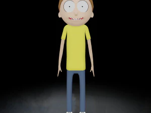 morty rigged low poly pbr 3D Model