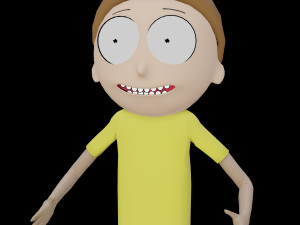morty rigged low poly pbr 3D Model