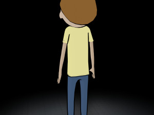 morty rigged low poly pbr 3D Model