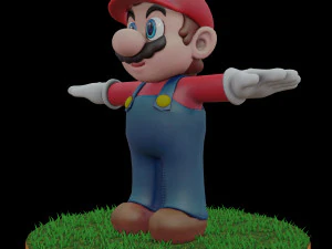 mario bros rigged low-poly 3D Model