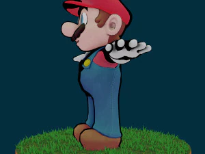 mario bros rigged low-poly 3D Model