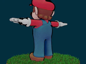 mario bros rigged low-poly 3D Model