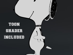 snoopy classic rigged low-poly 3D 模型