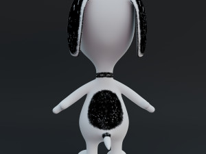 snoopy classic rigged low-poly 3D 模型