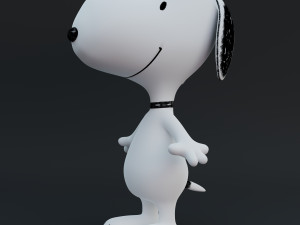 snoopy classic rigged low-poly 3D 模型