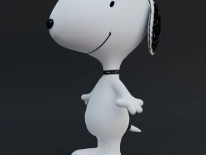 snoopy classic rigged low-poly 3D Model