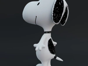 snoopy classic rigged low-poly 3D Model
