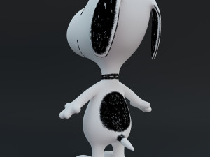 snoopy classic rigged low-poly 3D 模型
