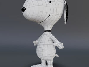 snoopy classic rigged low-poly 3D 模型