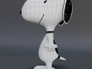 snoopy classic rigged low-poly 3D 模型
