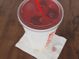burger king photorealistic pbr cup low-poly 3D Model